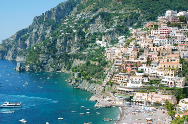The colourful buildings of Positano, Amalfi Coast